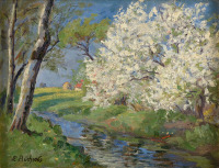 Картины - Елизавета Бюхсель, Бег весеннего ручья