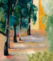 Картины - Моше Кислинг, Деревья в Сен-Тропе
