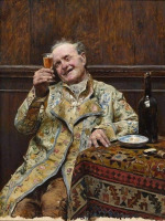 Картины - Картини. Жозе Хіменес Аранда (1837-1903). Щасливий випивуха.