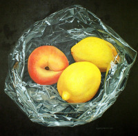 Картины - Ингеборг Хеберле. Персик и лимоны