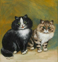 Картины - Луи Уэйн. Два маленьких котёнка
