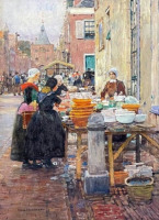 Картины - Ганс Херрманн. Рынок в Эльбурге