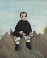 Картины - Анри Руссо. Мальчик на скалах