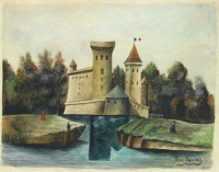 Картины - Анри Руссо. Пейзаж с замком. Старый замок