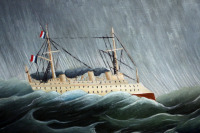 Картины - Анри Руссо. Корабль во время бури. Морской пейзаж