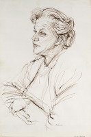 Картины - Луис Кахан. Портрет Норы Хейзен, 1962