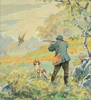 Картины - Франсуа Кастеллан. Охота на фазана