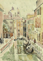 Картины - Ванесса Белл. Канал в Венеции
