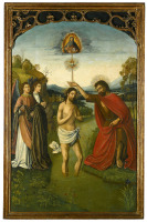 Картины - Неизвестный художник 16 века. Крещение господне