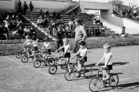 Биробиджан - Соревнование дошколят на стадионе «Строитель». 1983 год.