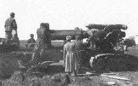 Калининградская область - Разоружение 1-го орудия 7 бат. на ОП в р-не «Молочной фермы» Зеемландский п-ов. Апрель 1945 г.