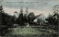 Калининградская область - Neukirch. Kirche und Pfarrhaus.