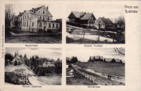 Калининградская область - Rominten. Kaiserhotel, Post, Jagdhaus, Dorfstrasse.