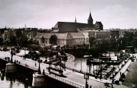 Калининград - Деревянный мост и Кафедральный собор, 1925 год