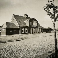 Калининград - Кёнигсберг. Arno Holz strasse. Maraunenhof Bahnhof.