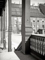 Калининград - Кёнигсберг. Вид с двойной лестницы северного крыла Королевского замка во двор.