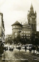 Калининград - Кёнигсберг. Kaiser Wilhelmplatz. Вид на Королевский замок с Кантштрассе.