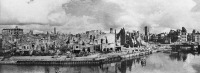 Калининград - Панорама разрушений Кенигсберга с видом на Рыбный рынок