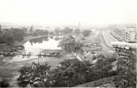 Калининград - Калининград. Вид с Парк-отеля на Нижний пруд и ул. Пролетарскую. Фото 1969 года.
