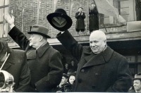 Калининград - Калининград. Н С Хрущев и Н А Булганин перед визитом в Великобританию 15 04 1956