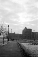 Калининград - Калининград. Вид на руины Королевского замка с Ленинского проспекта.
