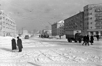 Калининград - Зимний вид на пересечение Ленинского проспекта и улицы Багратиона