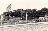 Советск - Тильзит. Строительство первого пролёта в северной части моста Королевы Луизы.