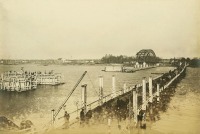 Советск - Тильзит. Строительство моста Королевы Луизы. Фото 25 ноября 1905 года.