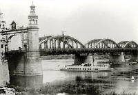 Советск - Советск (Тильзит). Мост Королевы Луизы ещё с деревянными пролётами