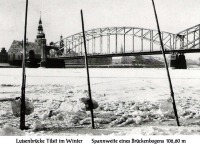 Советск - Мост Королевы Луизы зимой.
