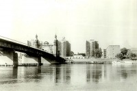 Советск - Советск. Вид с Панемуне на мост Королевы Луизы и город.