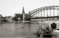 Советск - Тильзит. Вид на мост Королевы Луизы с литовского берега реки Мемель.