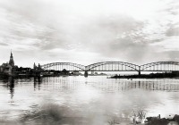 Советск - Тильзит. Вид на мост Королевы Луизы с восточной стороны. 1930 г.