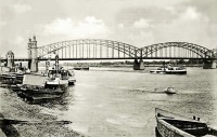 Советск - Тильзит. Вид на мост Королевы Луизы и восточную от него набережную реки Мемель
