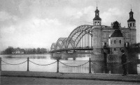 Советск - Тильзит. Вид с набережной на мост Королевы Луизы. 1909 г.