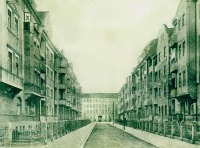 Черняховск - Вид с Albert-Stadie-Strasse (Гвардейской) на Schlentherstrasse (Карла Маркса).