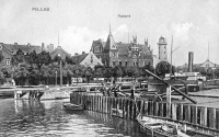 Балтийск - Pillau - Postamt und Hafen 1905
