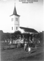 Гусев - Gumbinnen. Salzburgerstrasse (Hospitalstrasse) Salzburger Kirche. Гусев улица Менделеева.