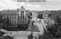 Гусев - Gumbinnen. Friedrich-Wilhelm-Platz, Kоnigstrassе