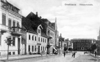 Гусев - Gumbinnen. Bismarckstrasse mit alten Regierung.