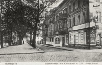 Гусев - Gumbinnen. Dammstrasse mit Konditorei und Cafe Hohnerzollern.