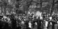 Гусев - Гусев. Митинг на открытии Памятного камня в честь войск, штурмовавших город Гумбиннен в 1944-1945 годах.
