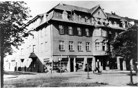 Гусев - Gumbinnen. Eckhaus Hubert, Friedrichstrasse/Poststrasse.