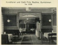 Гусев - Gumbinnen, Konditorei und Cafe Fritz Radtke.