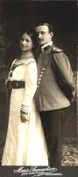 Гусев - Gumbinnen. Portraet Kavallerie Ulan Reg.8 Graf Dohna mit seiner Frau.