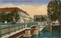Гусев - Gumbinnen, Pissabruecke mit Friedrich-Wilhelm-Platz