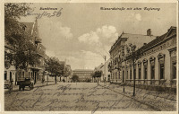 Гусев - Gumbinnen.  Bismarckstrasse mit alten  Regierung.