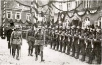 Багратионовск - Смотр строя прибывшего батальона 24 пехотного полка.