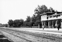 Багратионовск - Preussisch Eylau, Bahnhof - Ansicht von den Bahnsteigen aus
