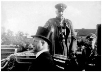 Озерск - Darkehmen. Reichspraesident Paul von Hindenburg auf dem Marktplatz